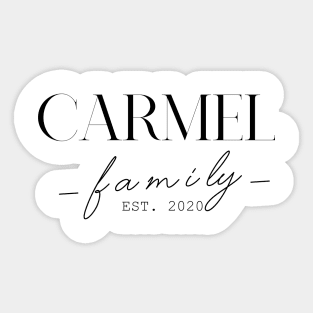 Carmel Family EST. 2020, Surname, Carmel Sticker